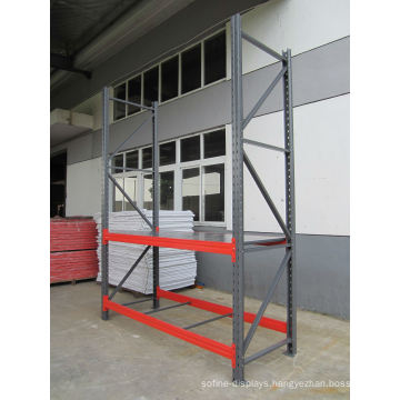 Heavy Duty Warehouse Storaging Rack with Grey Upright